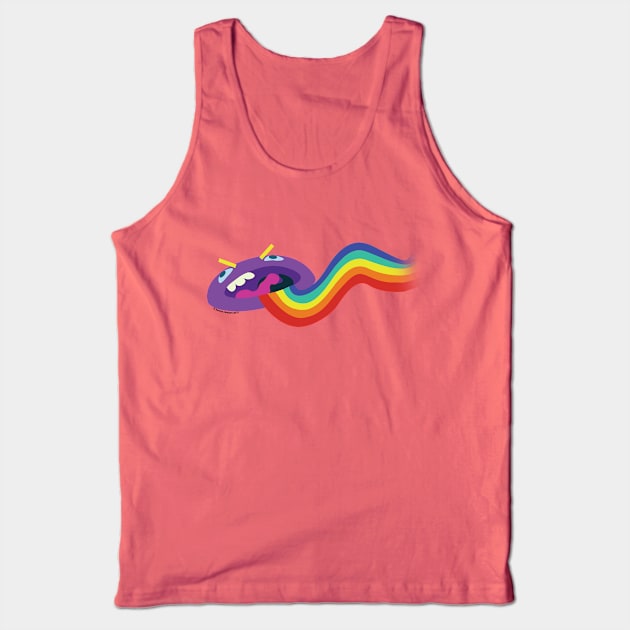 Rainbow-puke Tank Top by Kezo89